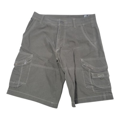 Kuhl Men's Ambush Cargo Shorts Khaki Vintage Patina Dye Size 30 Green