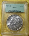 PCGS  / MS - 65 / 1898 O / MORGAN SILVER DOLLAR