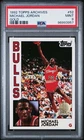 MICHAEL JORDAN 1992-93 TOPPS ARCHIVES #52. - GOLD PARALLEL! PSA 9 MINT