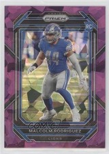 2022 Panini Prizm Rookies Purple Ice Prizm 58/225 Malcolm Rodriguez #350 1e89