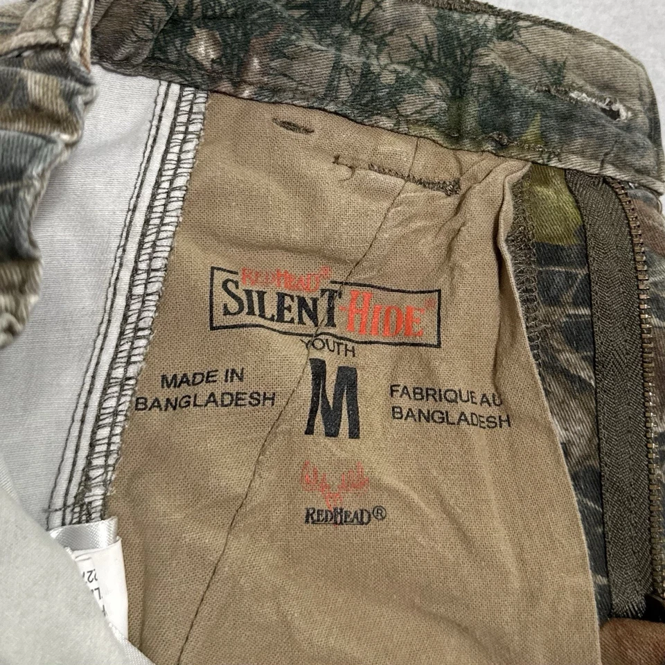 Redhead Strata Silent Hide Camo Cargo Pants Youth Medium Camouflage Outdoor Zip - Image 3 of 4