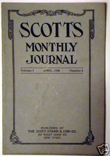Original April 1920 Scott&rsquo;s Monthly Journal V1N2 Stamps