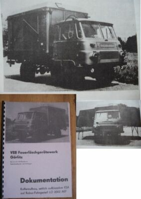 NVA ROBUR LO 2002A KSA SCHMETTERLING,FALTKOFFER ANLEITUNG,IFA W50,FORTSCHRITT