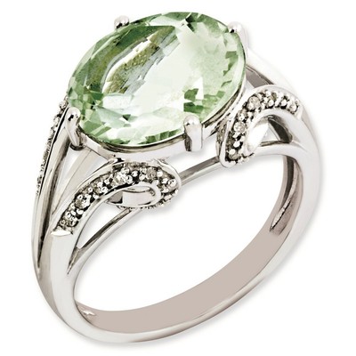 925 Sterling Silver Oval Diamond Green Quartz Band Ring Size 7.00 Gemstone Fine Jewelry For Women Gifts For Her 925 Sterling Silver Oval Diamond Green Quartz Band Ring Size 7.00 Gemstone Fine Jewelry For Women Gifts For Her