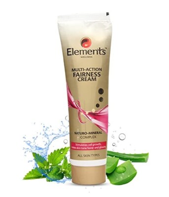 Elements Multi-Action Fairness Cream For Instant Fairness - 100 gm Free shipping