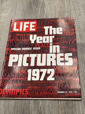 Life Magazine The Year In Pictures 1972 December 29 PB18 | eBay