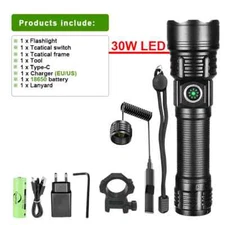 Flashlight Flashlight Long Range 3000M Ultra Powerful Led Torch Rechargeable
