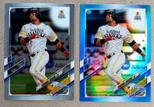 2 YURISBEL GRACIAL 2021 Topps Chrome NPB #56 Blue Refractor 89/150 & Regular 