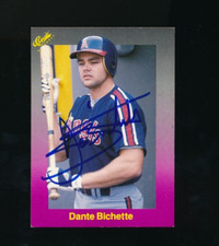 1989 Classic Update Purple #199 Dante Bichette #199 rc signed auto autograph