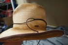 SUNDANCER S/M women's distressed straw look sun hat with hat strap  — photo 8