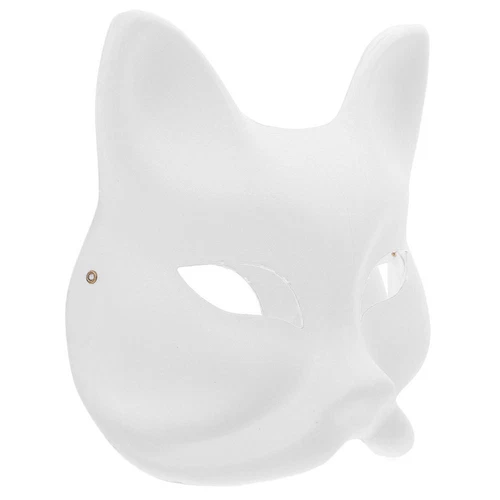 Leere Handgezeichnete Fräulein Zum Dekorieren Maskerademaske