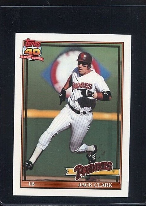 1991 TOPPS TIFFANY #650 JACK CLARK SAN DIEGO PADRES 