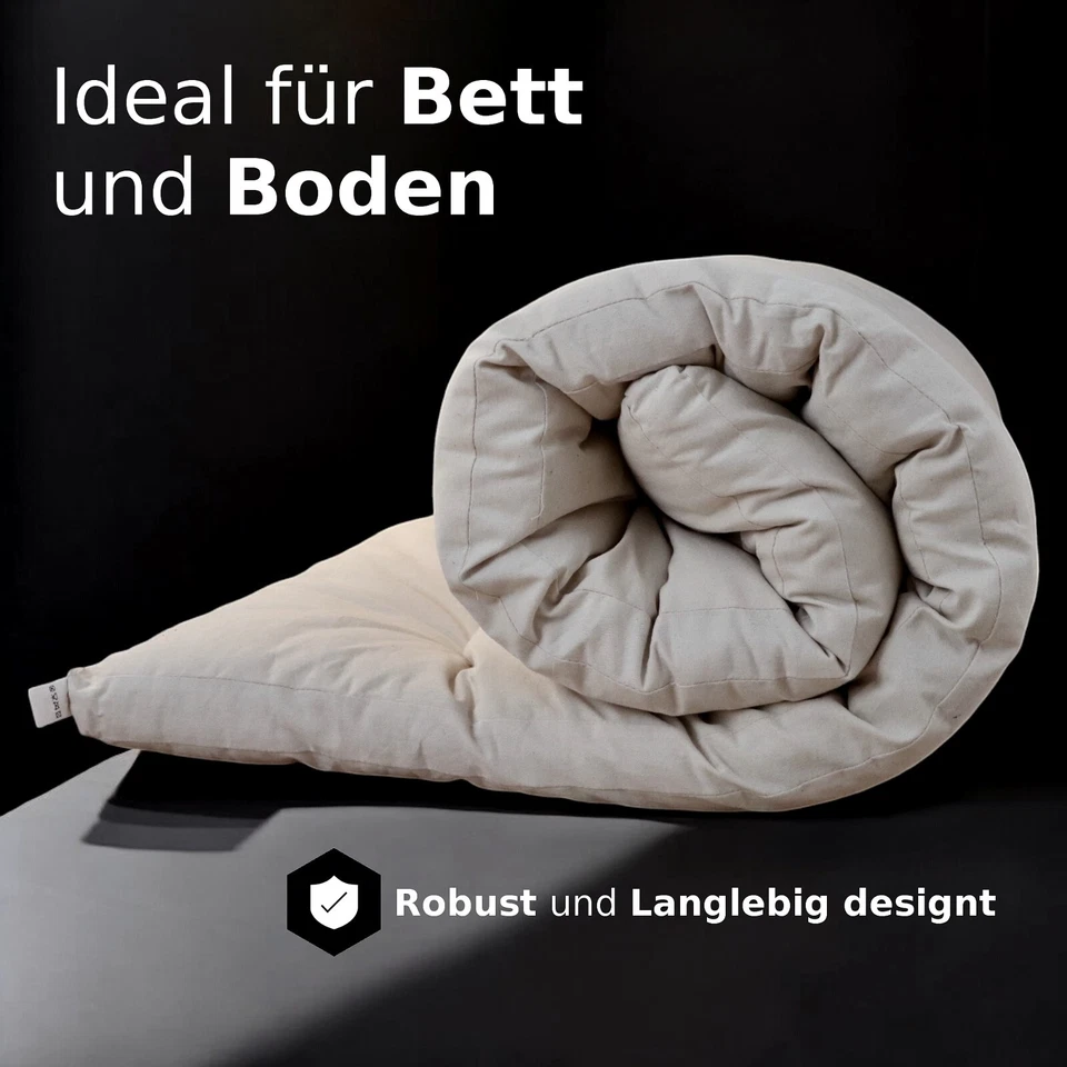 Japanwelt Futon Matratze Rollmatratze Schlafmatte Bodenmatratze Futonbett Bett - Bild 2 von 4