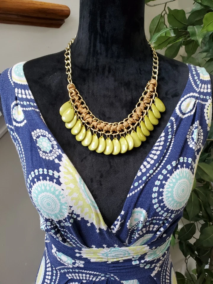 Maxi Vestido Para Mujer Tart Azul Modal Sin Mangas Cuello en V Causal Largo Talla X-Pequeño Foto 2 de 4