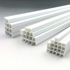 ABS Hollow Plastic Square Pipe Tube Sand Table Model Making Material Dia 3mm-8mm