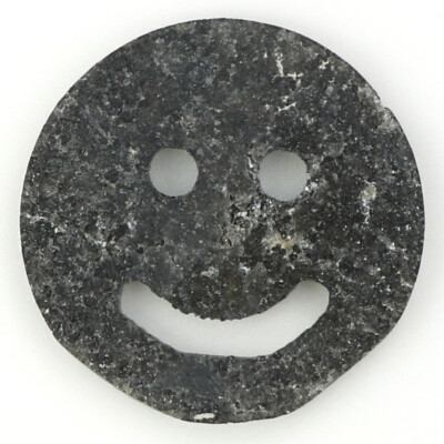 1.41 CT Natural Loose Smiley Face Shape Diamond 11.45 MM Black Diamond KDK2331