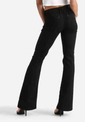 G-Star Damen Lynn Zip High Flare Jeans schwarz Gr. W28 L30 NEU