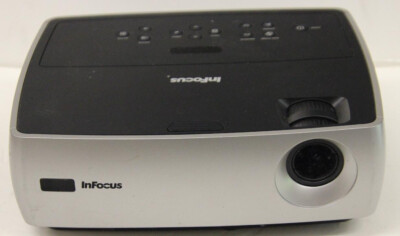 InFocus W240 2000:1 1700 ANSI Lumens DLP Video Projector Needs New Lamp/No Remot