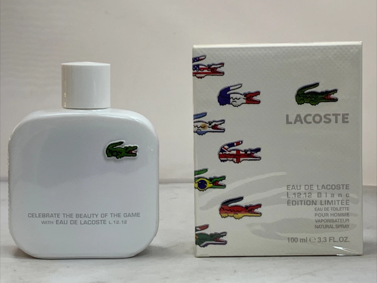 Lacoste eau de lacoste L.12.12 Blanc exition limitee edt pour homme 100ml Spray