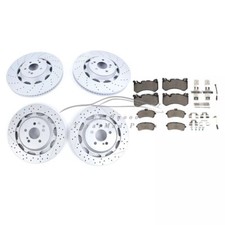 F&uuml;r Mercedes Benz S63 & S65 AMG Bremsbel&auml;ge & Rotoren Satz vorne & hinten NEU 