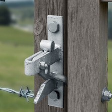 Auto Galvanised Gate Catch 7" Garden Metal Field and Striker Self Locking Farm