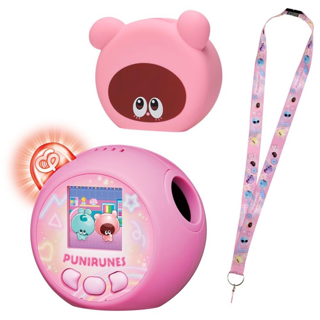 puni❁⃘ Takara Tomy Punirunes Punitomo Tsushin Pink LCD Premium Set