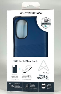Axessorize PROTech Plus Pack Case With Screen Protector For Moto G 5G 2022