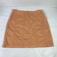 Jones New York Signature Skirt Size 12 Womens Orange Golf Casual Active Wear