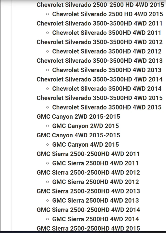 Kit de cambagem de alinhamento frontal Moog-k100163 GMC Chevy Silverado Colorado 2011-2015 - Imagem 3 de 4