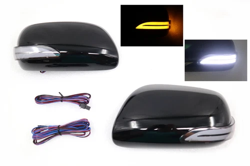NEW LED Sequential Turning Mirror Turn Light+Black Cover Fit Corolla Altis 09~13