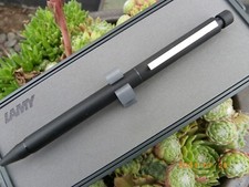 STYLO BILLE + PORTE MINES LAMY MULTIFONCTION TWIN LAQUE NOIR MAT NEUF DE STOCK