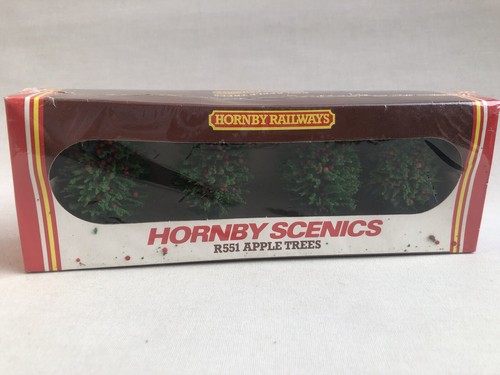 Hornby Scenics R551 Apple Trees Bearing Fruit (4) Factory Sealed VGC