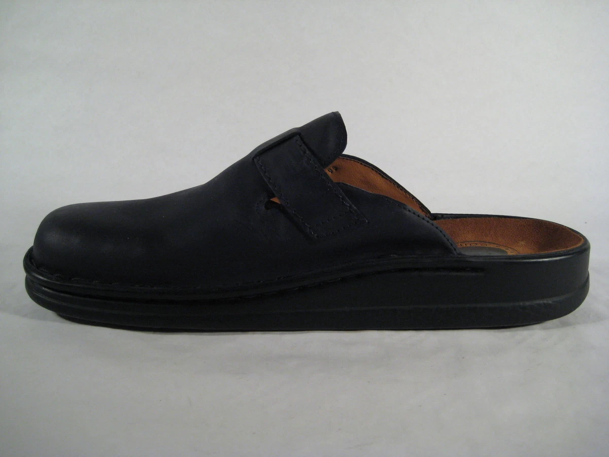 Helix Herren Clogs Pantolette Pantoletten Schuhe Sandalen Sabot schwarz Leder