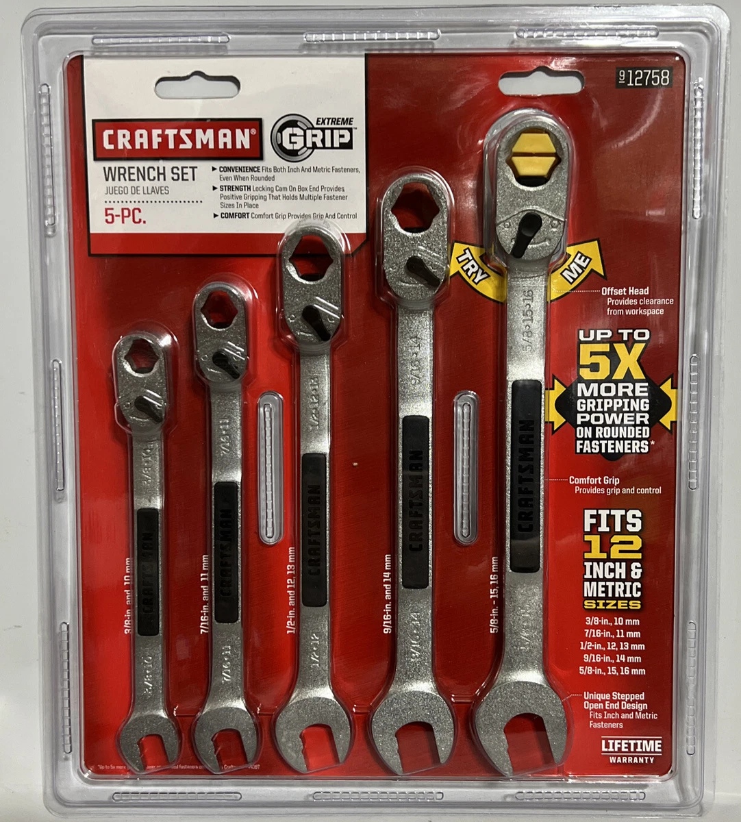 Craftsman extreme grip wrench set deals