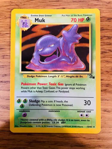 Muk (13/62) Holo Fossil Set Pokemon Card! FAST & FREE P&P! - Picture 20 of 105