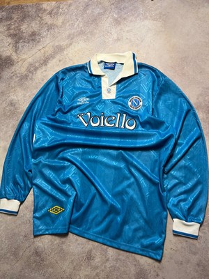 Authentic ARCHIVE Vintage Umbro Napoli Italy Voiello 91/93 Long 