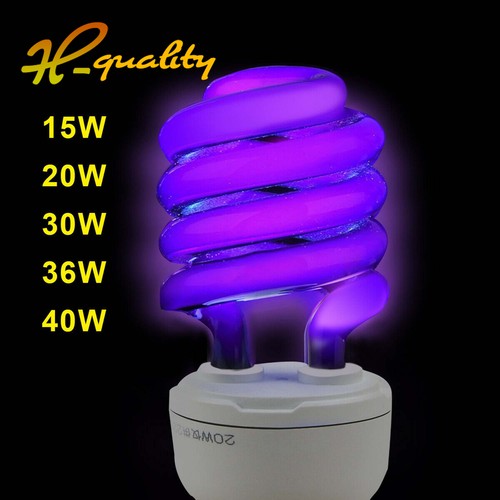 E27 15W 40W UV Ultraviolet Fluorescent Blacklight Light Bulb Lamp CFL AC 220V - Picture 8 of 14