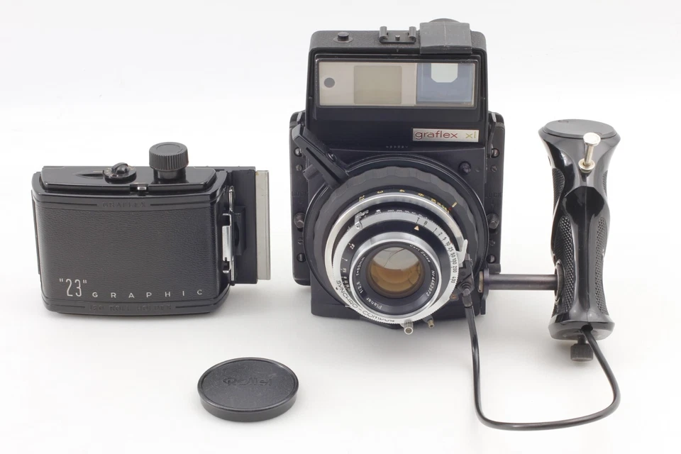 [Casi COMO NUEVO] Graflex XL con Planar 80 mm f2,8 Len+ 6x9 espalda de Japón #3105 Foto 2 de 4