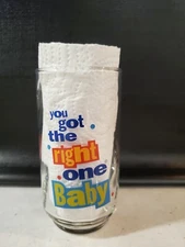 Vintage Ray Charles Promo Diet Pepsi Glass "You Got The Right One Baby Uh Huh"