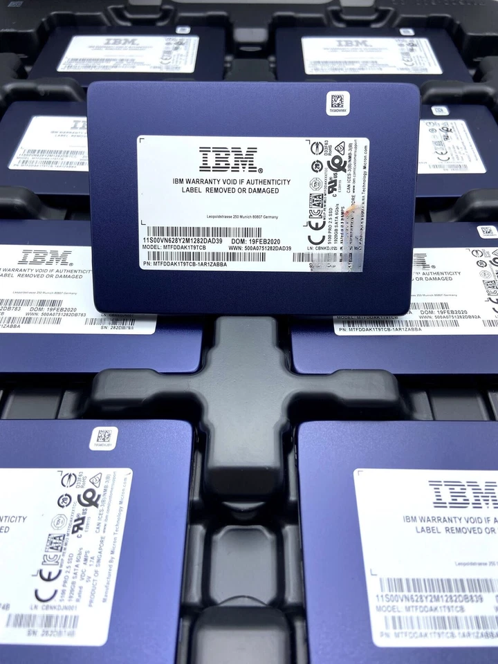 Micron 5100 PRO IBM Series SATA 1.92TB 6Gb/s 2.5in SSD MTFDDAK1T9TCB - Image 3 of 3