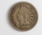 1863 Indian Head Penny - Beautiful  VG 1056