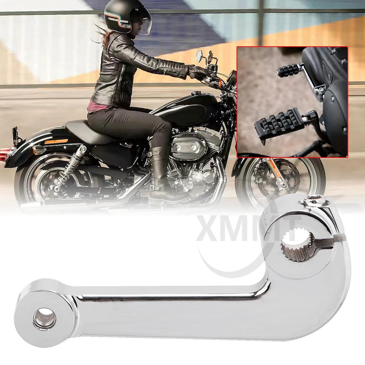 Motor Chrome Shift Shifter Lever Arm For Harley Sportster Custom