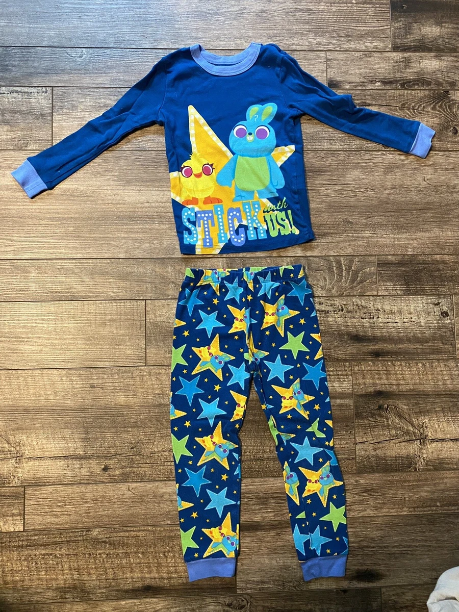 Disney Store Toy Story 4 Bunny Chick Youth Long Sleeve Pants Pajamas Size 6