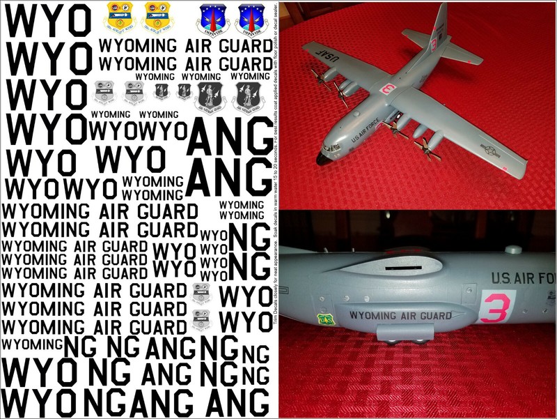 Wyoming Air Guard Decals 1/32 1/48 1/72 A-7 C-130 F-86 P-51 ANG