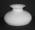 Vintage Large White Milk Glass Hobnail Lamp Shade 11 ¾” Fitter Rim Perfect! WoW