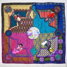 NWT Jhpiego Women's 100 Silk Scarf Size-35x35 in