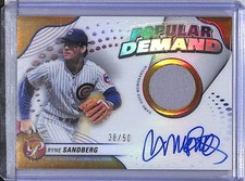2024 Topps Pristine Gold #DPAR-RS Ryne Sandberg NM-MT MEM Auto 38/50 Cubs 