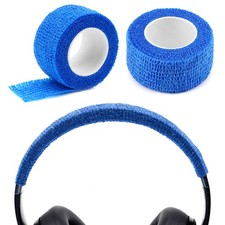 Geekria Headphones Headband Cover for Most Over-Ear Headphones Blue/2 Pcs 