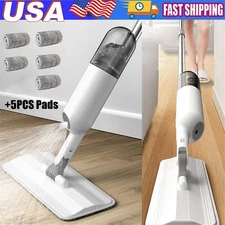 Spray Mop for Floor Cleaning with 5 Washable Pads Flat Floor Mop with Sprayer