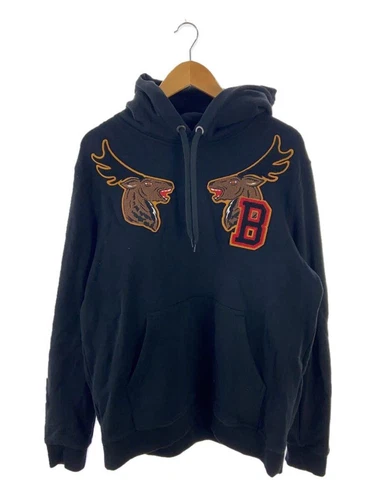 Felpa con cappuccio BURBERRY M cotone nero usata